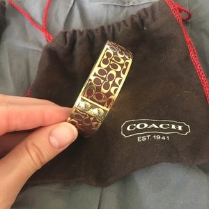 Gold coach bangle
